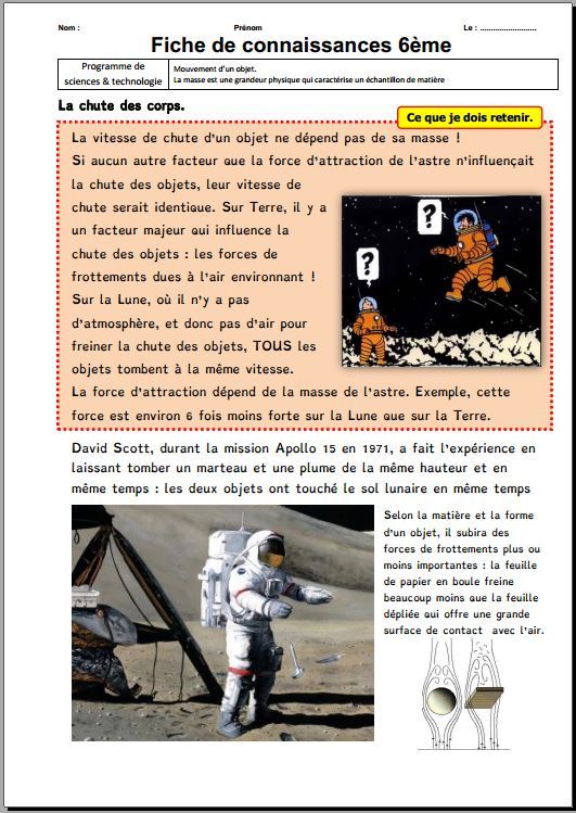 Fiche de connaisances